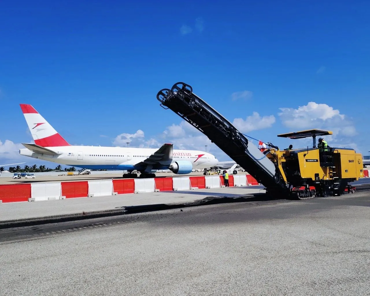 Le SCM2000C soutient la modernisation de la piste de l'aéroport international de Velana aux Maldives