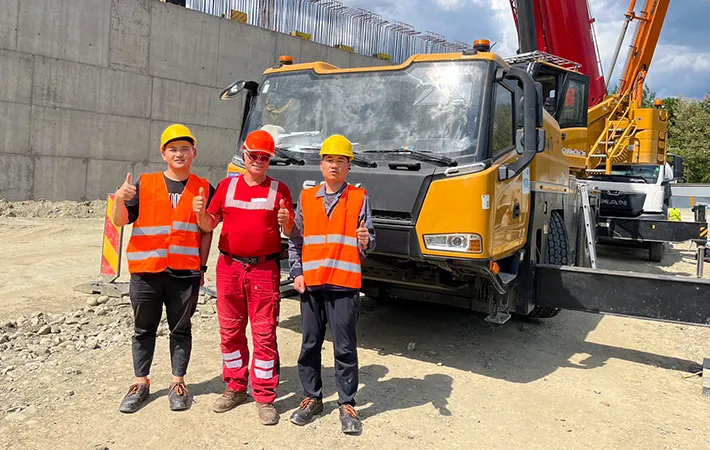 Risposta rapida: Il team di assistenza globale di SANY salva una gru in Romania entro 24 ore